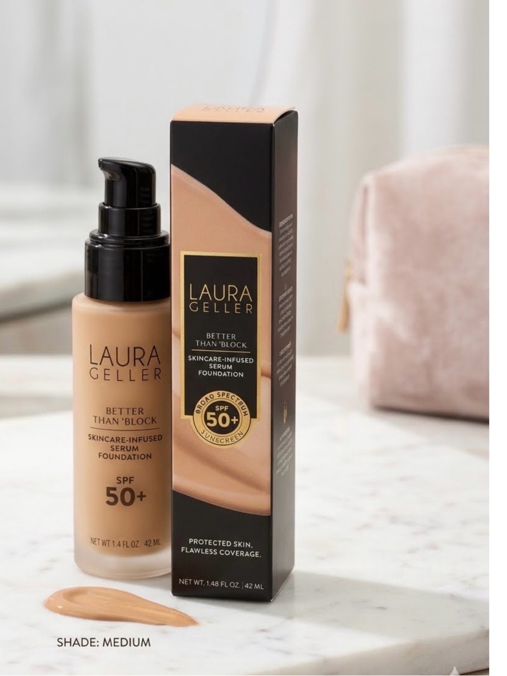Laura Geller Better Than Block Foundation — Medium Beige